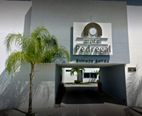 outside view of entrance to Motel Pedregal